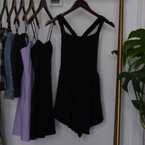 FP Movement by Free People Black Workout Onesie